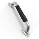 Ver imagem 1 de Barra de Apoio 30cm Inox Superficie Antiderrapante Gestante Idoso Cadeirante Criança Banheiro Box Co