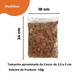 Casca de Pinus Polida P/ Vasos/ Flores/ Decoração de Jardim - 4