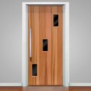 Ver imagem 1 de Adesivo para Porta Tema Madeira com Vidro 04- 63X210Cm