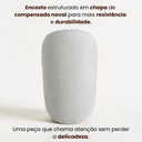 Ver imagem 5 de Puff Decorativo Roma com Encosto Orgânico Banqueta para Penteadeira Quarto Sala e Recepção