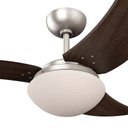 Ver imagem 2 de Ventilador Teto Solano Aco Escovado 127 Volts 130 Watts Pás Tabaco Tron