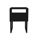 Ver imagem 5 de Mesa de Cabeceira Lateral Nicho com Gaveteiro Square Preto Laca
