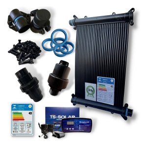 Kit Aquecedor Solar Piscinas - 17 Placas Coletoras 3 metros - 15 m² / 21.000 Litros