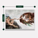 Ver imagem 3 de Quadro Michelangelo a Criação de Adão de Releitura 123x83