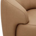 Ver imagem 4 de Poltrona Decorativa Giratória em Couro Livintus Leather
