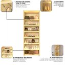 Ver imagem 5 de Sapateira com 2 Portas Reflecta com Pés e LED 100% MDF Magnífica Bege/Off White
