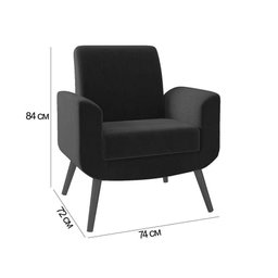 Poltrona Turim - Preta - 3