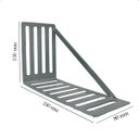 Ver imagem 3 de Kit 4 Suporte para Cabeceira Cama Box Par de Framer 400x80 Aço Galvanizado - Arkell
