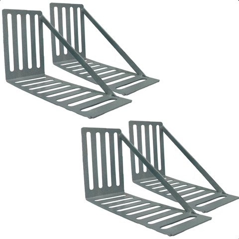 Kit 4 Suporte para Cabeceira Cama Box Par de Framer 400x80 Aço Galvanizado - Arkell