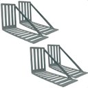 Ver imagem 1 de Kit 4 Suporte para Cabeceira Cama Box Par de Framer 400x80 Aço Galvanizado - Arkell