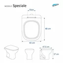 Ver imagem 3 de Assento Sanitário Laqueado Luna Speciale Branco - Icasa