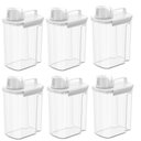 Ver imagem 1 de Kit 6 Dispensers Porta Sabão Amaciante Detergente 3,9l Coza Medidor New Retro Lavanderia
