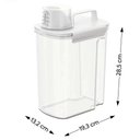 Ver imagem 2 de Kit 6 Dispensers Porta Sabão Amaciante Detergente 3,9l Coza Medidor New Retro Lavanderia