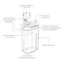 Ver imagem 3 de Kit 6 Dispensers Porta Sabão Amaciante Detergente 3,9l Coza Medidor New Retro Lavanderia