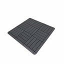 Ver imagem 5 de Kit 12 Peças Deck Modular Plástico 30x30 Quintal Piscina Box Cinza Frisado