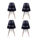 Ver imagem 1 de Conjunto 4 Cadeiras Eames Sem Braço Preta