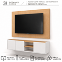 Ver imagem 5 de Painel com Rack para TV até 55" TV -  Moscou Suspenso 136cm