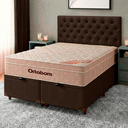 Ver imagem 1 de Kit Cama Box Bau + Cabeceira + Colchão Queen Molas Ensacadas - Airtech - Ortobom