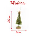 Ver imagem 2 de Mini Pinheiro de Natal Decoração de Mesa Pinheirinho Natalino 18cm