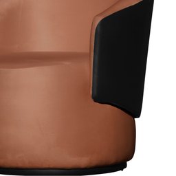 Poltrona Orgânica Beatriz Boucle Elegante - 7decormoveis Terracota - 4