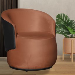 Poltrona Orgânica Beatriz Boucle Elegante - 7decormoveis Terracota - 2