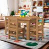 Mesa Infantil para Desenhar com 4 Cadeiras Nogueira Safion Shop Jm - 1