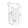 Estante Closet com 3 Gavetas e 5 Nichos - Branco - 4