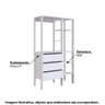 Estante Closet com 3 Gavetas e 5 Nichos - Branco - 2