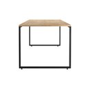 Ver imagem 4 de Mesa de Jantar 04 Lugares Porto 135 cm Natural Base Metálica Industrial Preto - D’Rossi