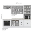 Ver imagem 4 de Cozinha Modulada 7 Pecas 272 Cm Ce790 Americana Branco Calcare Henn