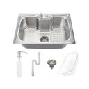 Ver imagem 1 de Cuba Cozinha Pia Gourmet Aço Inox Luxo Acessórios 60x42cm