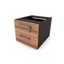 Ver imagem 6 de Escrivaninha 1,20m X 0,60m Gaveteiro Suspenso 2 Gavetas F5 Cor:nogal com Preto
