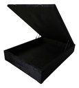 Ver imagem 6 de Box Baú Casal Suede Preto So1clique 1,38 X 1,88 Pistão a Gás