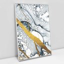 Ver imagem 1 de Quadro Decorativo em Canvas Abstrato Mármore Delux TaColado Moldura Flutuante 4,5cm Branca 120 x 80c