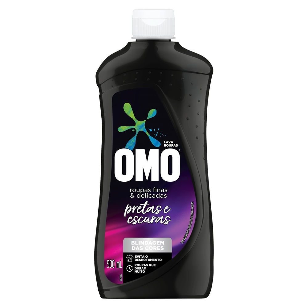 Ver imagem 2 de Kit 2 Sabão Líquido Omo Roupas Finas e Delicadas Roupas Pretas e Escuras 900ml