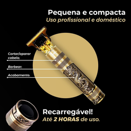 Máquina de Cortar Cabelo para Barba Masculina Designer Aleatório Elétrico Profissional - 3