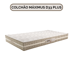 Colchão Máximus D33 Plus King 203 Cm X 193 Cm X 25 Cm Ecosono