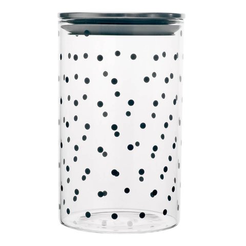 Pote de Vidro 750ml Minimalista Tampa Inox com Vedação:Mod3
