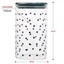 Ver imagem 3 de Pote de Vidro 750ml Minimalista Tampa Inox com Vedação:Mod3