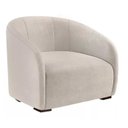 Ver imagem 1 de Poltrona Decorativa Estofada Recepção Julia Suede Bege - Lm Decor