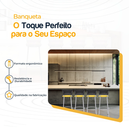 Kit 4 Banquetas Alta Banco para Balcão Junco Preto Àrea Gourmet Ilha Bancada bares Churrasqueira - 3
