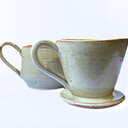 Ver imagem 2 de Porta-filtro de Café com Caneca de Cerâmica Entardecer - Casa Toco