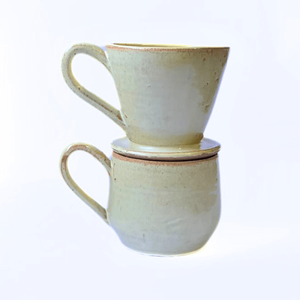 Porta-filtro de Café com Caneca de Cerâmica Entardecer - Casa Toco