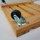 Ver imagem 5 de Suporte Base para Vaso e Botijão Gás 30x30cm com Rodinhas
