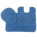 Ver imagem 4 de Tapete de Banheiro Houston 3 Peças Niazitex Cor Cinza