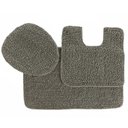 Ver imagem 2 de Tapete de Banheiro Houston 3 Peças Niazitex Cor Cinza