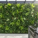 Ver imagem 3 de 3,0m² Placas Jardim Vertical Artificial 3d Uv Alta Qualidade Folhagem Densa Premium