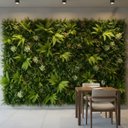 Ver imagem 2 de 3,0m² Placas Jardim Vertical Artificial 3d Uv Alta Qualidade Folhagem Densa Premium