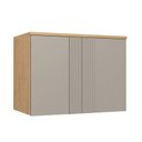 Ver imagem 1 de Modulo Aéreo 2 Portas 100cm x 73cm Canelado Cinza/Angelin/Niquel