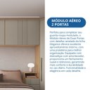 Ver imagem 6 de Modulo Aéreo 2 Portas 100cm x 73cm Canelado Cinza/Angelin/Niquel